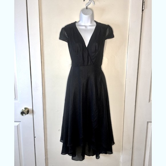 Betsey Johnson Dresses & Skirts - Betsey Johnson Mesh Lined Swiss Dot Black Dress Goth Punk Witchy Vintage Gothic